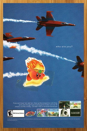 Pubblicità poster kirby air - kirby,